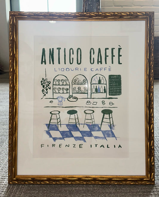 Antico Cafe Print Framed