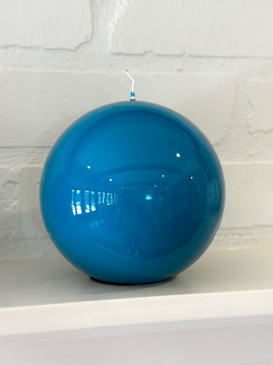 Turquoise Sphere Candle