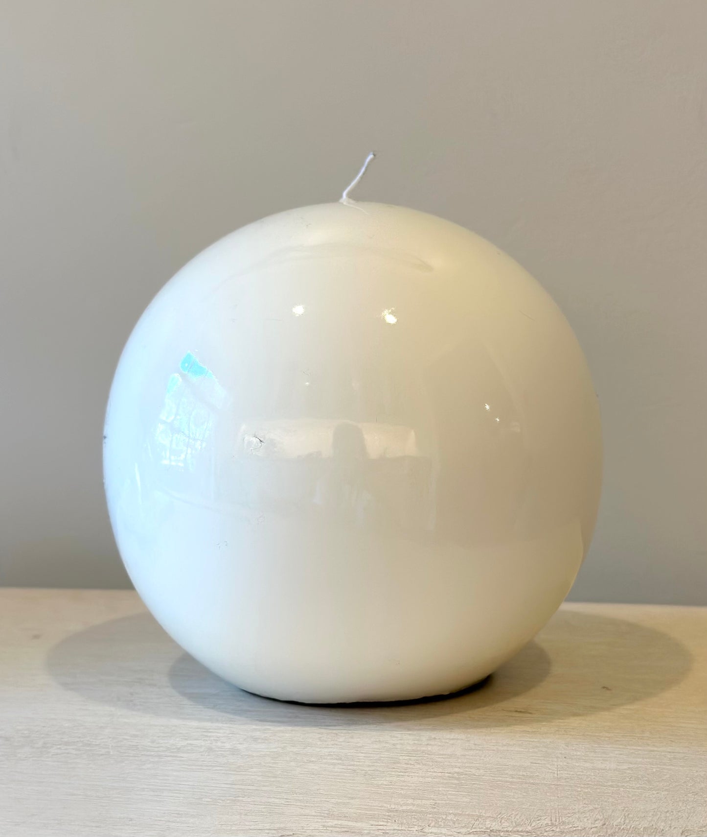 White Sphere Candle