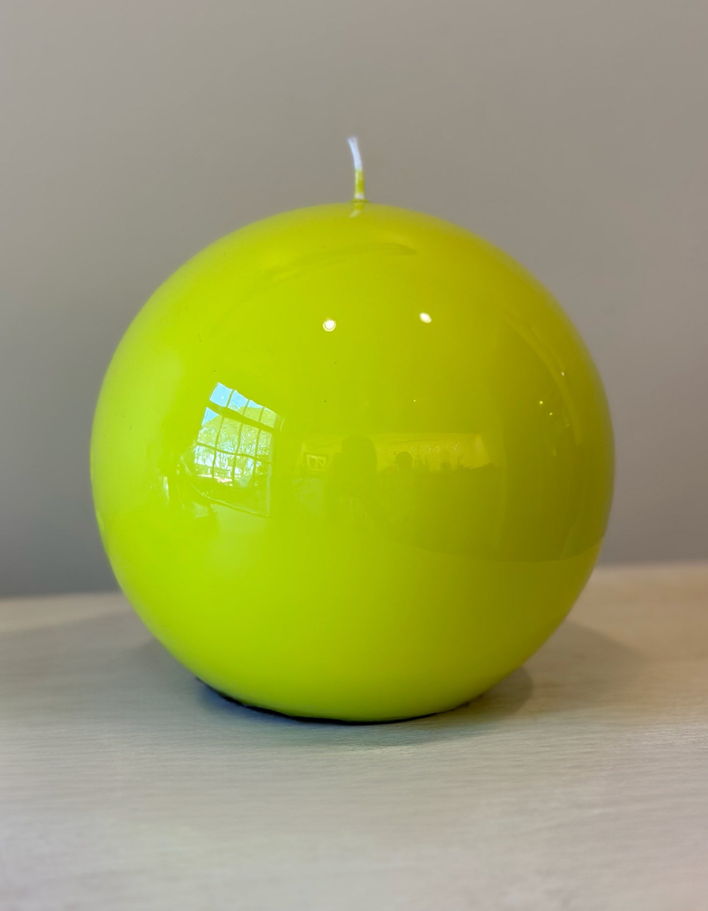 Light Green Sphere Candle