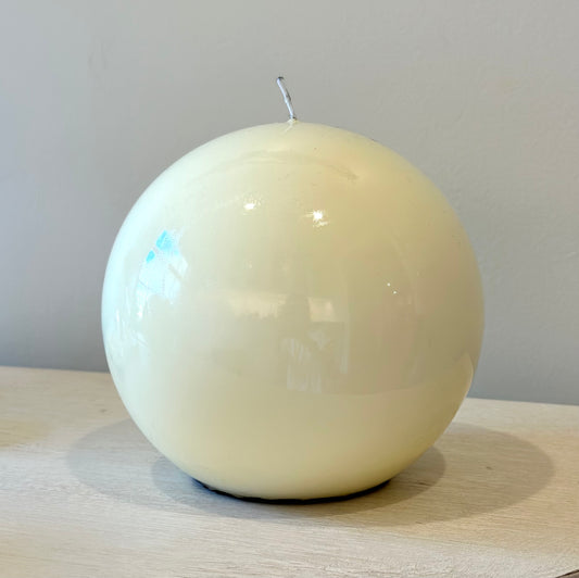 Cream Sphere Candle