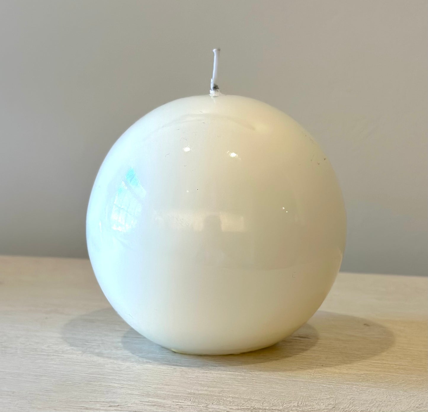White Sphere Candle
